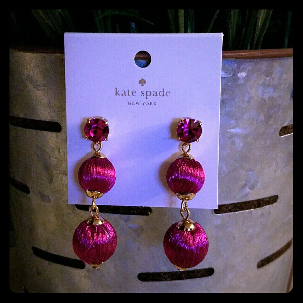 Kate spade linear drop earrings